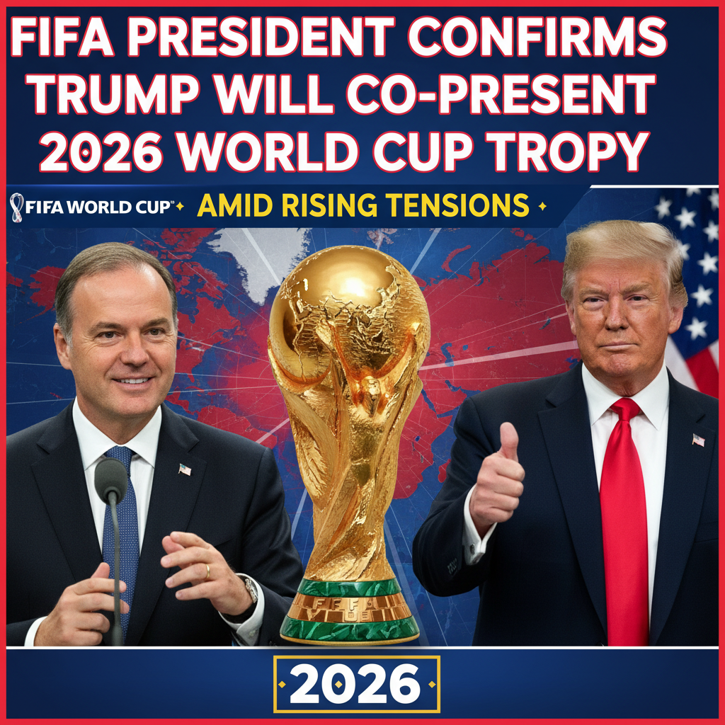 FIFA President Confirms Trump Will Co,Present 2026 World Cup Trophy Amid Rising Tensions