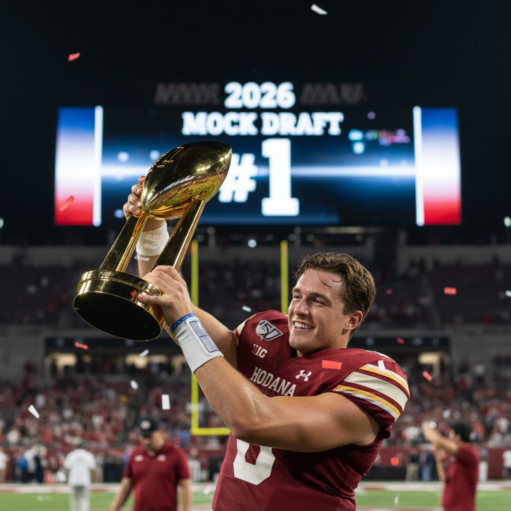 Indiana Quarterback Leads Fox Sports 2026 Mock Draft After Historic Season
