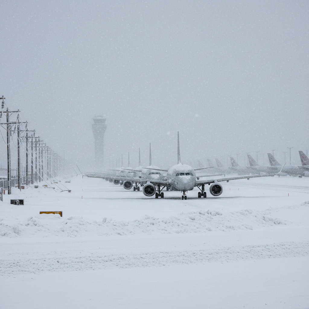 Massive Winter Storm Fern Grounds 12,000 Flights and Threatens Infrastructure Across Eastern US