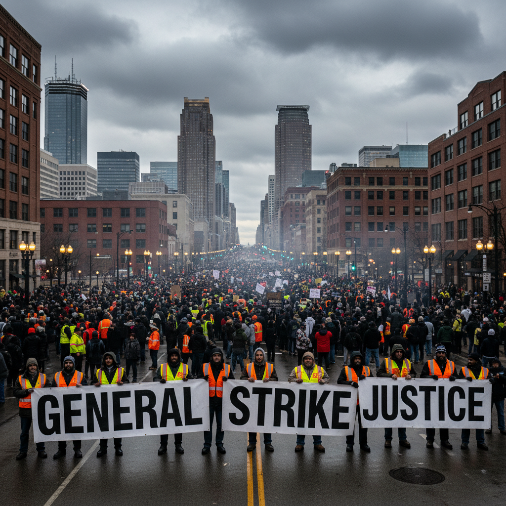 Minneapolis Unions Launch General Strike After Federal Agents Kill Two Residents