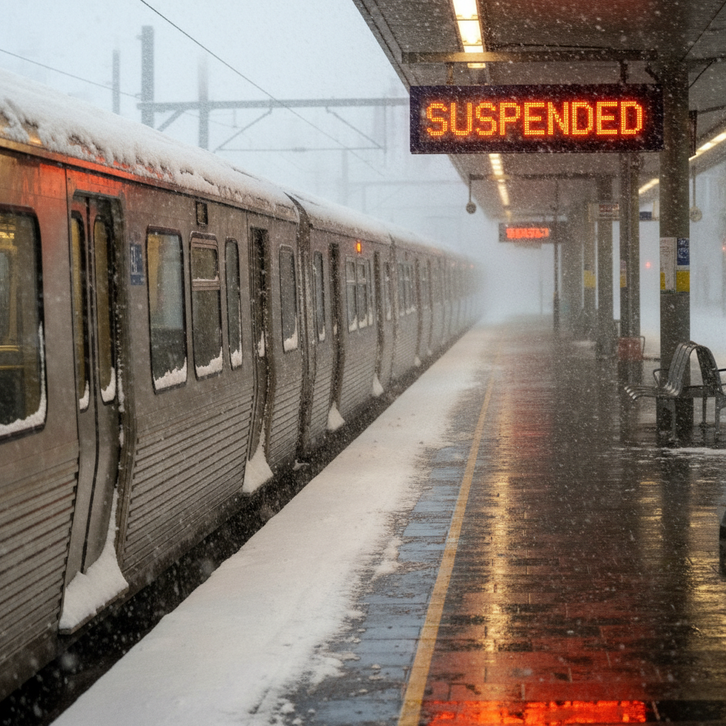 NJ Transit Halts Operations as Winter Storm Forces Statewide Emergency Declaration