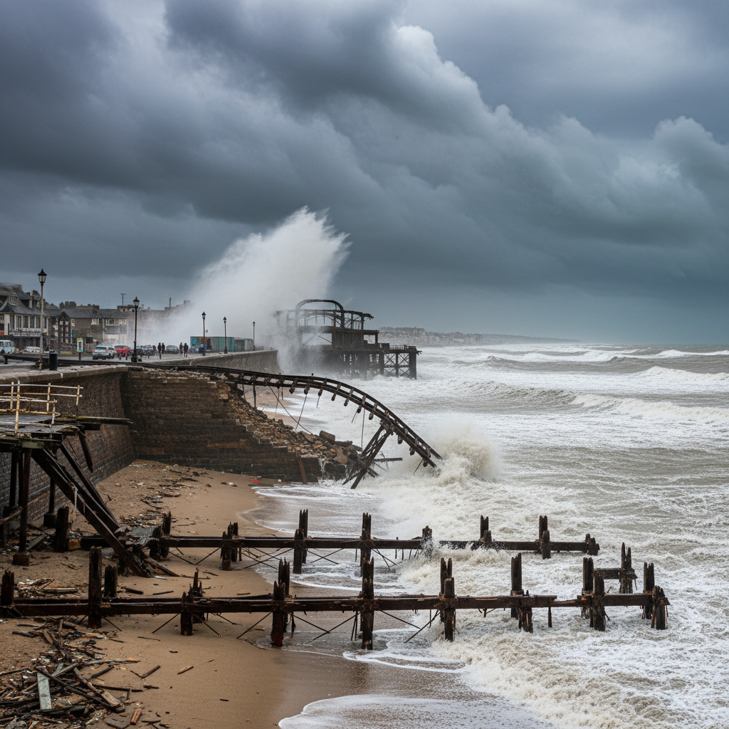 Storm Ingrid Destroys Historic Teignmouth Pier Section and Severs Key Rail Link