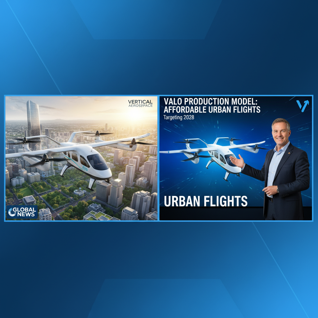 Vertical Aerospace Reveals Valo Production Model Targeting Affordable Urban Flights by 2028