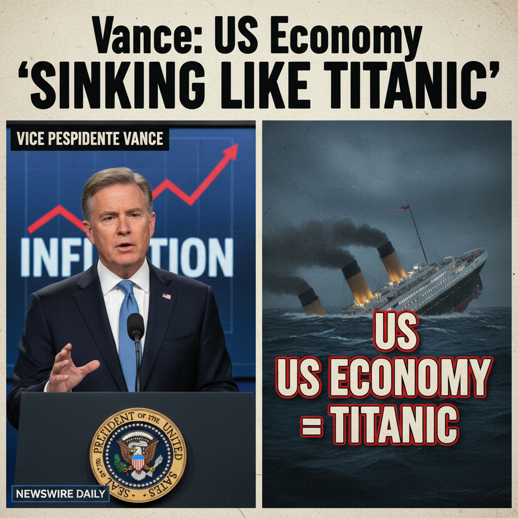 Vice President Vance Likens US Economy to Titanic During Speech on Inflation